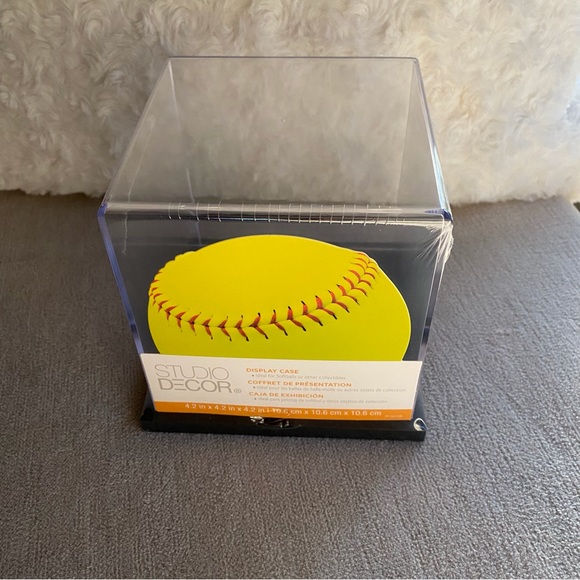 Softball or Whatever Fits Clear Acrylic Protective Keepsake Case Box NEW - Picture 4 of 7